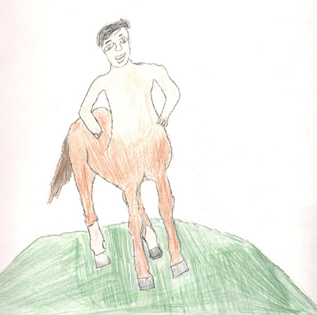Centaur On a Grassy Hill