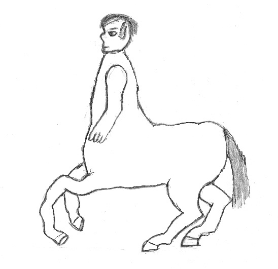 A Centaur Beginning to Rear