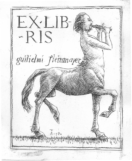 1980, zinc plate engraving, approx. 2 7/8