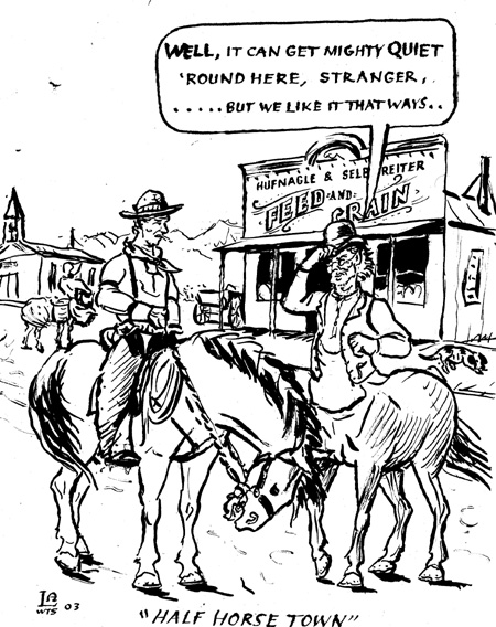 A half-horse town